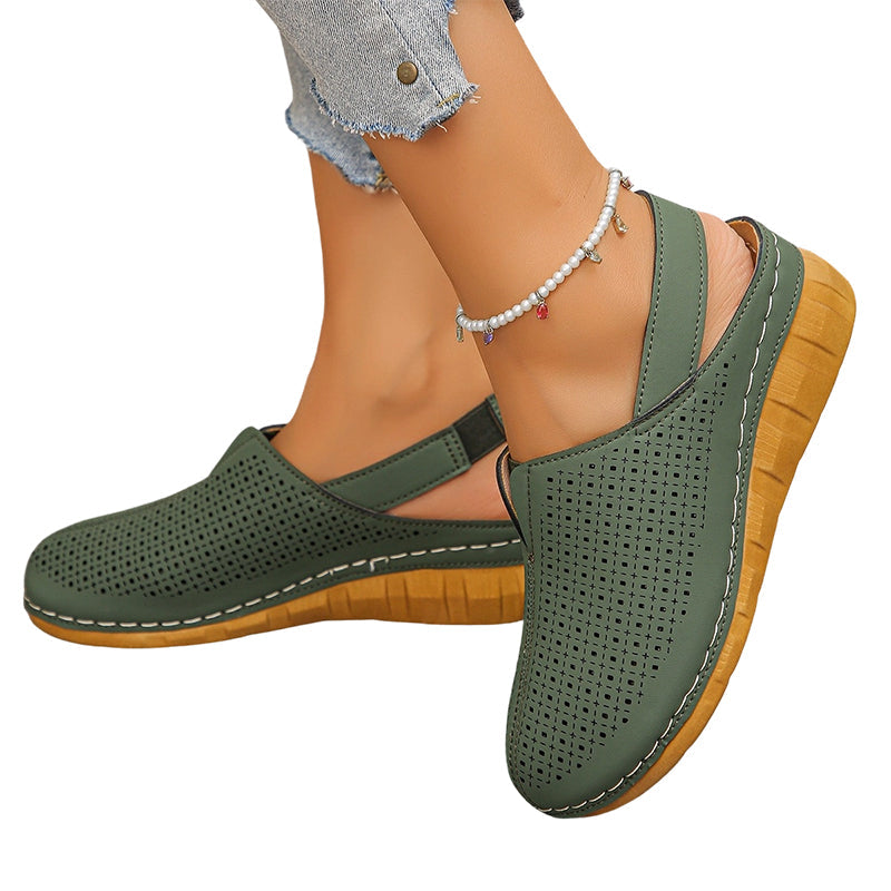 🔥 Letzter Tag! 50% Rabatt Damen Slingback Keilsandalen 🩷 Atmungsaktiv & bequem für den Sommer