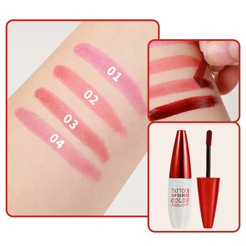 Abnehmbarer, langanhaltender und wasserfester Lipgloss