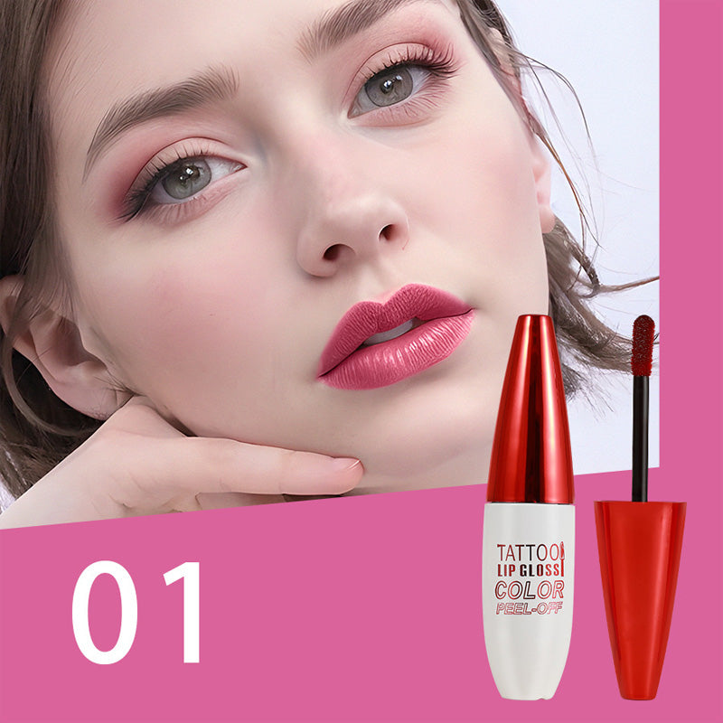 Abnehmbarer, langanhaltender und wasserfester Lipgloss