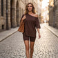 2-teiliges Damen Freizeit-Set: Lockeres Top & Shorts – Bequemes Sommer-Outfit für Zuhause & unterwegs