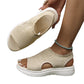 👡 Damen Strick-Plateausandalen ✨ Atmungsaktive bequeme Sommersandalen mit weicher Sohle für Stadt & Spaziergänge