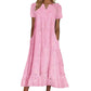 Weisses Sommerkleid mit Lochstickerei & V-Ausschnitt – Luftiges Damenkleid für Gartenpartys & Hochzeiten