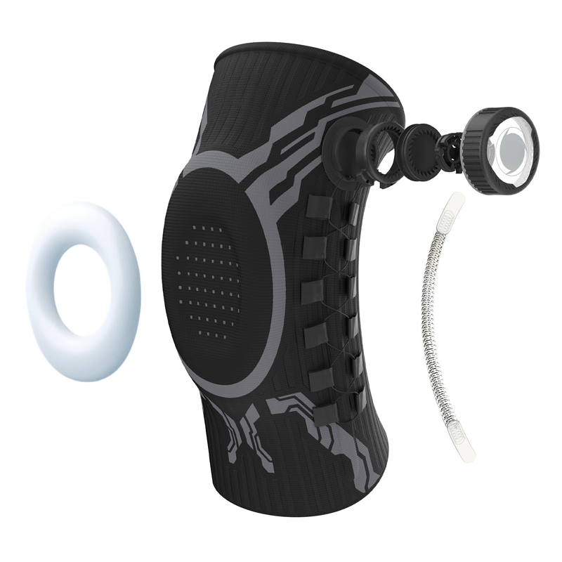 ⏰ Nur noch heute 50% Rabatt! 💥 Intelligente Knieorthese mit verstellbarem Kompressionsknopf | Atmungsaktives Netzgewebe & Stoßdämpfender Gelring für Sport, Laufen & Gelenkschutz 🍃