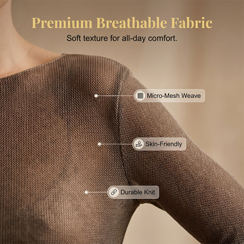 Transparentes Langarmshirt mit Boot-Ausschnitt – Elegantes Sheer Top für Lagenlooks & vielseitige Outfits