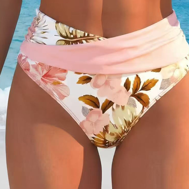 🌸 Hochtailliertes Wickel-Bikini-Set ✨ Figurformender Blumen-Bikini für Strand, Pool & Urlaub