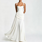 🌞 50 % RABATT AKTUELL GÜLTIG! ✨ Gelbes drapiertes Abend-Maxikleid – Schmeichelnde Taillierung, weich fallendes Material und edler Look für Partys & Urlaub 🌟