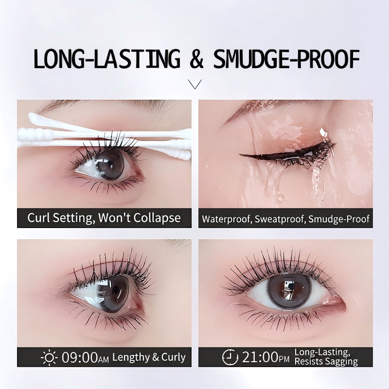 Wasserdichte, haltbare Mascara für den ganzen Tag – Kräftige Wimpern, die sich sanft entfernen lassen