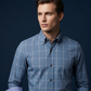 👔🎯 50% RABATT!Modisches Herren Karo Hemd mit Kontrast-Manschetten – taillierter Schnitt, vielseitig kombinierbar für Freizeit & Casual-Business✨