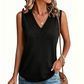 🤍 Leichtes Damen V-Ausschnitt Tanktop ✨ Lässiges ärmelloses Top für Sommer, Freizeit & Alltag