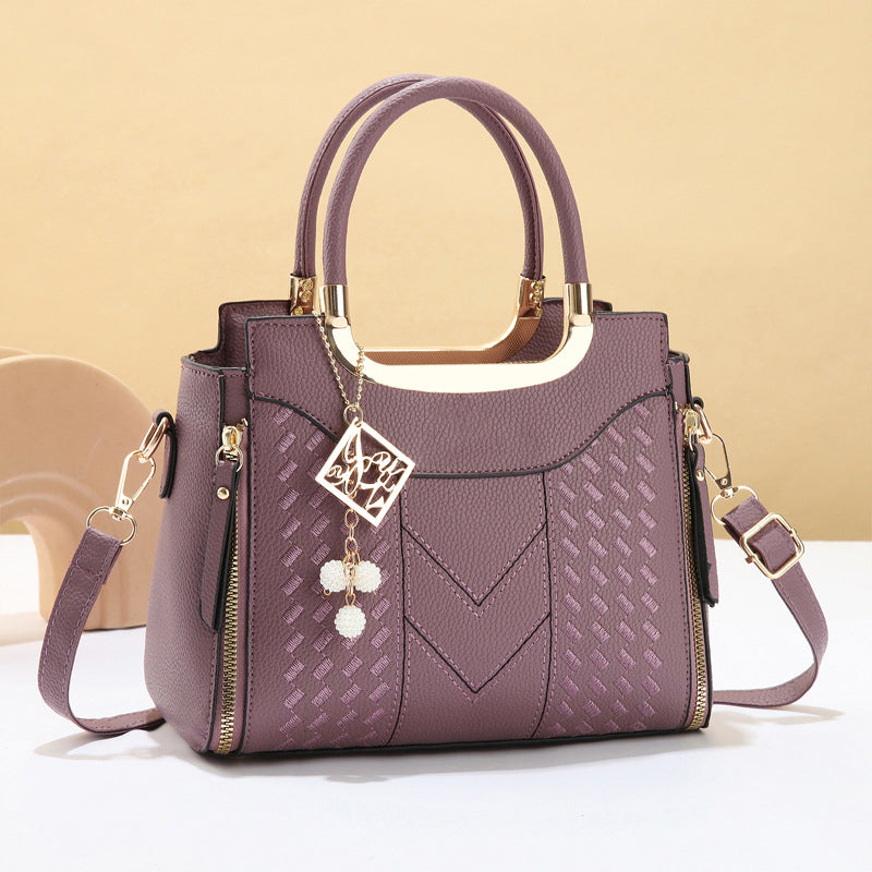 👜✨ 50% Rabatt! Premium Damen Handtasche mit V-Naht & Gold Hardware – Geräumig, Elegant & Vielseitig für den Alltag