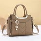 👜✨ 50% Rabatt! Premium Damen Handtasche mit V-Naht & Gold Hardware – Geräumig, Elegant & Vielseitig für den Alltag