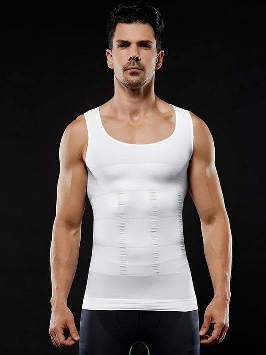 Figurformendes, atmungsaktives Kompressions-Tanktop für Herren
