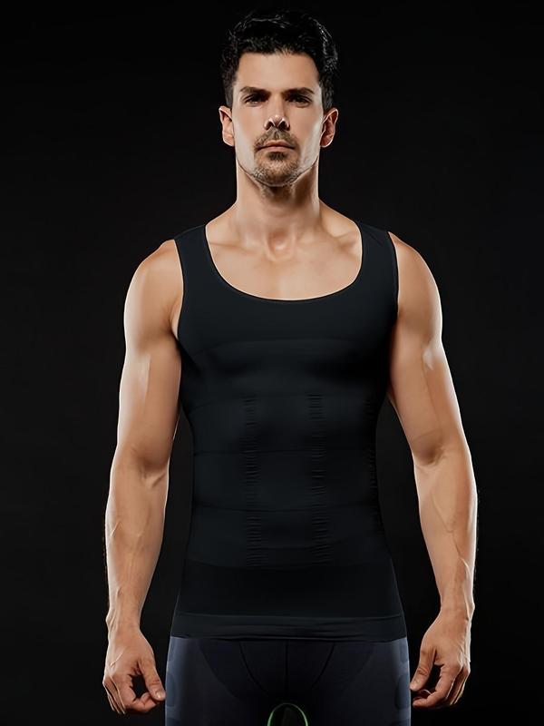 Figurformendes, atmungsaktives Kompressions-Tanktop für Herren