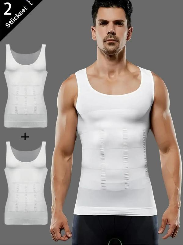 Figurformendes, atmungsaktives Kompressions-Tanktop für Herren