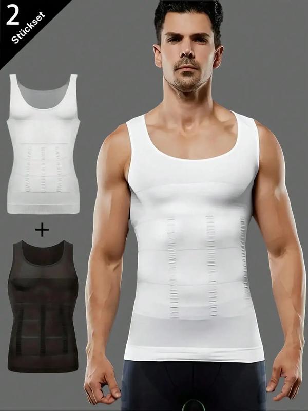 Figurformendes, atmungsaktives Kompressions-Tanktop für Herren