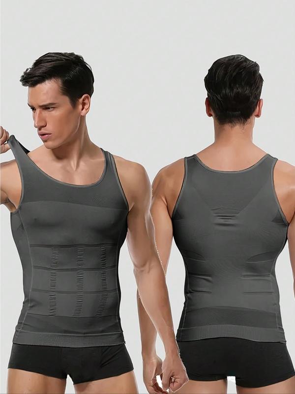 Figurformendes, atmungsaktives Kompressions-Tanktop für Herren