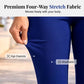 👖  50 % RABATT! ✨Hoch taillierte formende Capri-Hose für Damen – 4-Wege-Stretch, atmungsaktiver Stoff mit Knopfdetaillierung