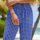 ⏰ Nur noch heute 50% Rabatt! 🌺 Damen Sommer Karierte 3/4 Hose | Leicht & luftig, lockere Passform für Strand & Alltag 👖