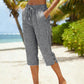 ⏰ Nur noch heute 50% Rabatt! 🌺 Damen Sommer Karierte 3/4 Hose | Leicht & luftig, lockere Passform für Strand & Alltag 👖