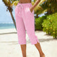 ⏰ Nur noch heute 50% Rabatt! 🌺 Damen Sommer Karierte 3/4 Hose | Leicht & luftig, lockere Passform für Strand & Alltag 👖