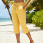 ⏰ Nur noch heute 50% Rabatt! 🌺 Damen Sommer Karierte 3/4 Hose | Leicht & luftig, lockere Passform für Strand & Alltag 👖