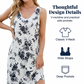 🌸 Elegantes ärmelloses Blumenkleid ✨ Leichtes Sommer-Midi-Kleid mit Taschen für Strand, Alltag & Picknick