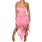 Sexys, figurbetontes rückenfreies Neckholder-Kleid
