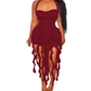 Sexys, figurbetontes rückenfreies Neckholder-Kleid