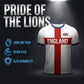 ⚽ England Fussball T-Shirt ✨ Oversize Relaxed Fit Kurzarmshirt mit großem Print | Lässiges Sport Freizeitshirt für Fans