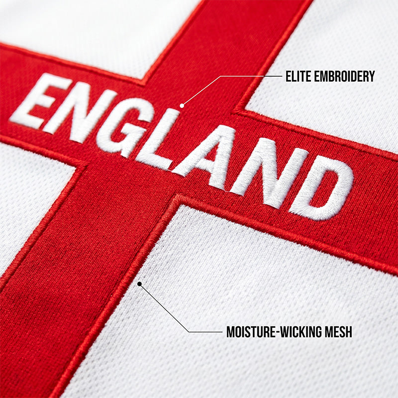 ⚽ England Fussball T-Shirt ✨ Oversize Relaxed Fit Kurzarmshirt mit großem Print | Lässiges Sport Freizeitshirt für Fans