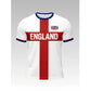 ⚽ England Fussball T-Shirt ✨ Oversize Relaxed Fit Kurzarmshirt mit großem Print | Lässiges Sport Freizeitshirt für Fans