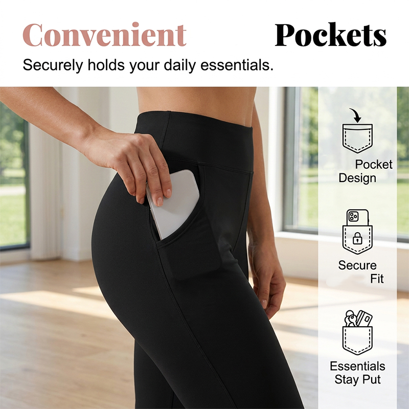 Elastische Bootcut-Trainingshose für Damen