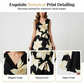 👗 Figurbetonendes A-Linien Blumenkleid ✨ Sommerliches ärmelloses Midi-Kleid mit Taillenband für den perfekten Auftritt