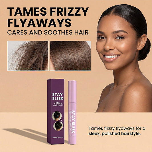 💜 Anti-Frizz Haar Finishing Stick ✨ Tragbarer Fixierstift gegen fliegende Härchen für glattes gepflegtes Haar