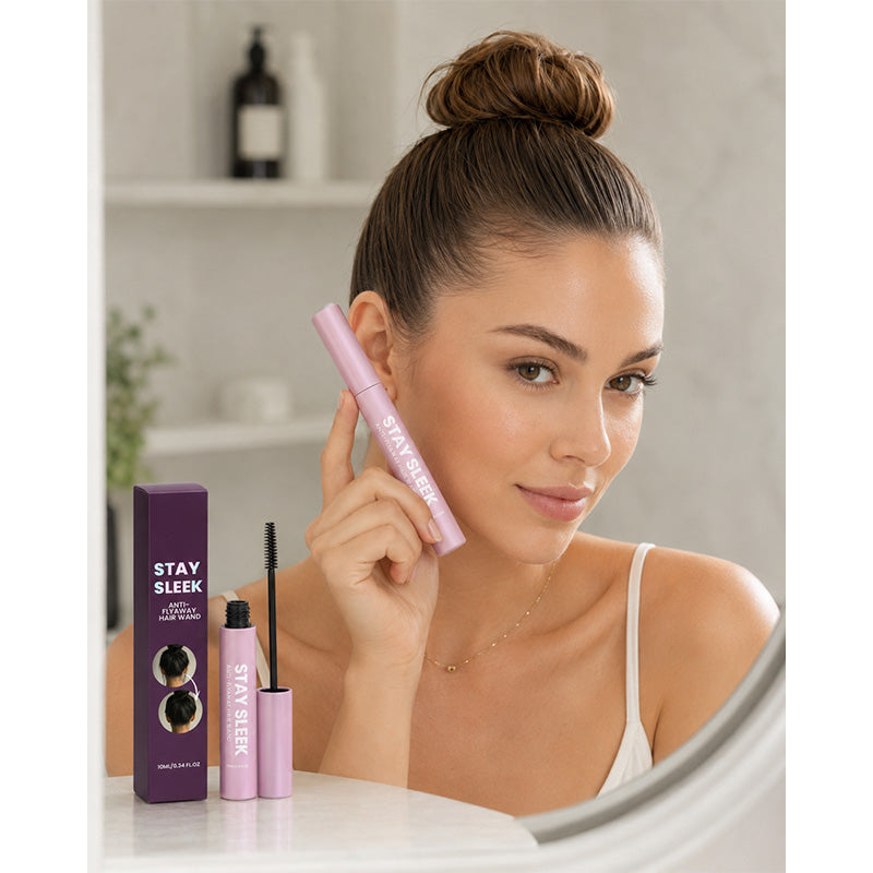 💜 Anti-Frizz Haar Finishing Stick ✨ Tragbarer Fixierstift gegen fliegende Härchen für glattes gepflegtes Haar