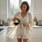 Lässiges 3-teiliges Lounge-Set für Damen mit Cardigan