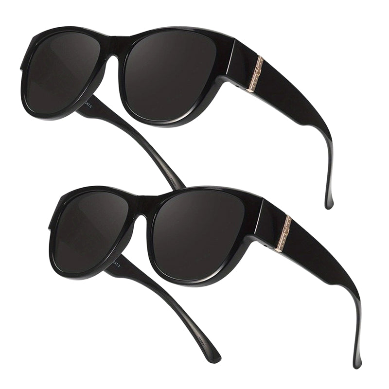 ⏰ Nur noch heute 50% Rabatt! 🕶️ Damen übergroße polarisierte Überbrillen Sonnenbrille | Modischer großer Rahmen, passt über jede Korrekturbrille für Autofahren, Urlaub & Stadtspaziergänge ✨