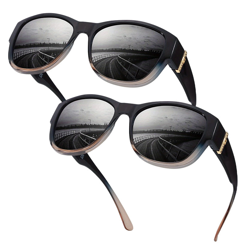 ⏰ Nur noch heute 50% Rabatt! 🕶️ Damen übergroße polarisierte Überbrillen Sonnenbrille | Modischer großer Rahmen, passt über jede Korrekturbrille für Autofahren, Urlaub & Stadtspaziergänge ✨