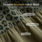 Bohemian gestuftes Maxikleid mit Leopardenmuster