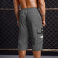 👖 Herren 3/4 Cargo-Shorts mit Kordelzug ✨ Lockerer Geradeschnitt für Freizeit & Sport