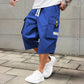 👖 Herren 3/4 Cargo-Shorts mit Kordelzug ✨ Lockerer Geradeschnitt für Freizeit & Sport