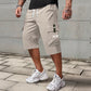 👖 Herren 3/4 Cargo-Shorts mit Kordelzug ✨ Lockerer Geradeschnitt für Freizeit & Sport