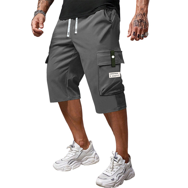 👖 Herren 3/4 Cargo-Shorts mit Kordelzug ✨ Lockerer Geradeschnitt für Freizeit & Sport