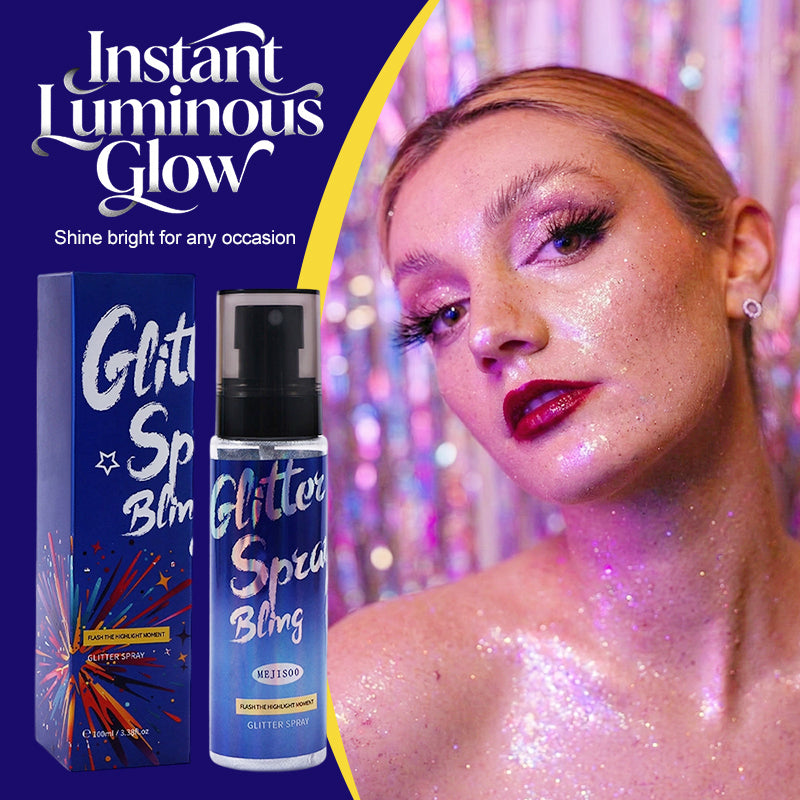 ✨💥 50% Rabatt! Langanhaltender Glitzer-Spray für Haut & Haare – Sofort leuchtender Glow für Party, Festival & Special Occasions
