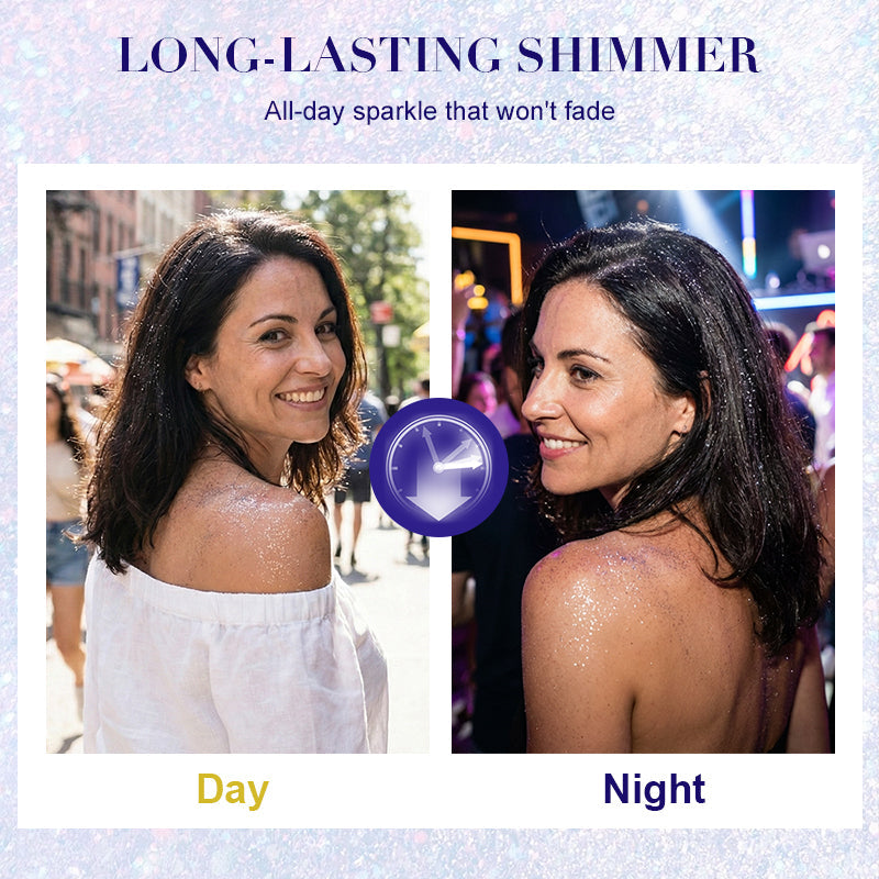 ✨💥 50% Rabatt! Langanhaltender Glitzer-Spray für Haut & Haare – Sofort leuchtender Glow für Party, Festival & Special Occasions