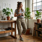 👖 Neu! Damen Everyday Comfort Cargo Capri-Hose | Lockerer Relaxed Fit, Bequeme 7/8-Länge mit Taschen