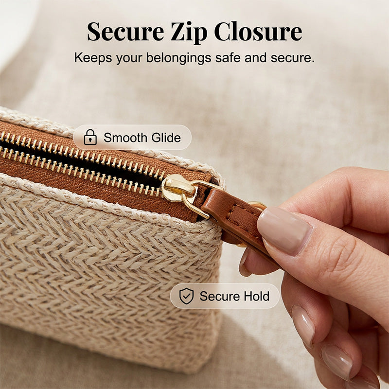 ⏰ Nur noch heute 50% Rabatt! 👜 2026 Moderne geflochtene Strohtasche – Multifunktional als Umhängetasche, Clutch & Einkaufstasche für Strand, Sommer & Urlaub ☀️
