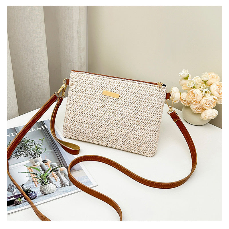 ⏰ Nur noch heute 50% Rabatt! 👜 2026 Moderne geflochtene Strohtasche – Multifunktional als Umhängetasche, Clutch & Einkaufstasche für Strand, Sommer & Urlaub ☀️