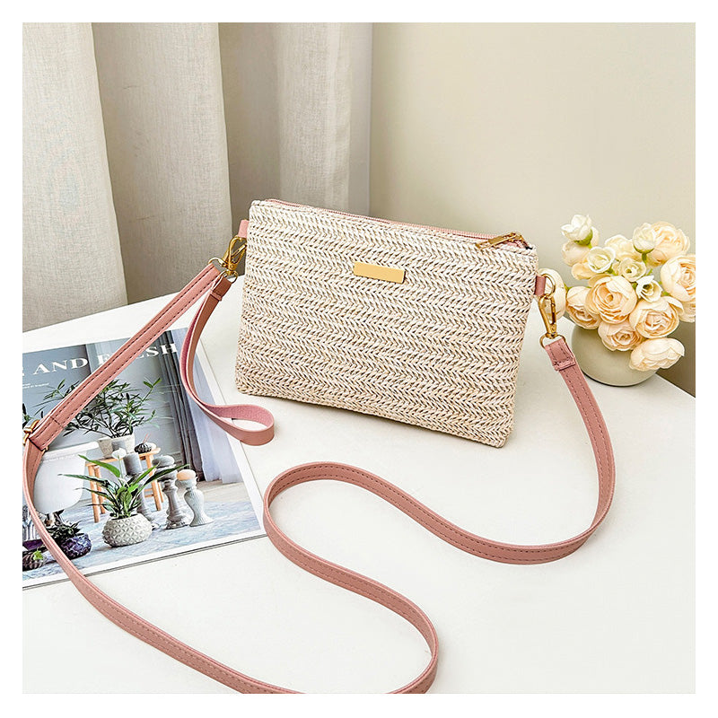 ⏰ Nur noch heute 50% Rabatt! 👜 2026 Moderne geflochtene Strohtasche – Multifunktional als Umhängetasche, Clutch & Einkaufstasche für Strand, Sommer & Urlaub ☀️