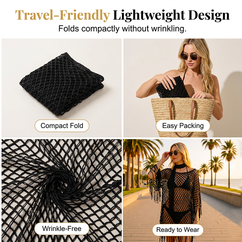 🏆💐 50% Rabatt! Letzter Tag! Sommer-Strick-Poncho mit Fransen – Leicht, Luftdurchlässig & Vielseitig für Strand & Freizeit